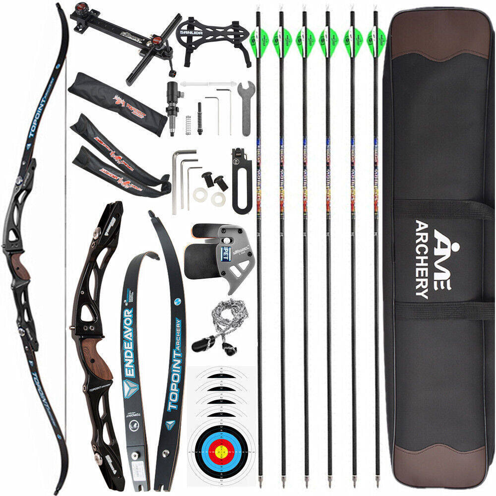 Topoint Archery Endeavor Recurve Bow and Arrows Set Multiple Colors